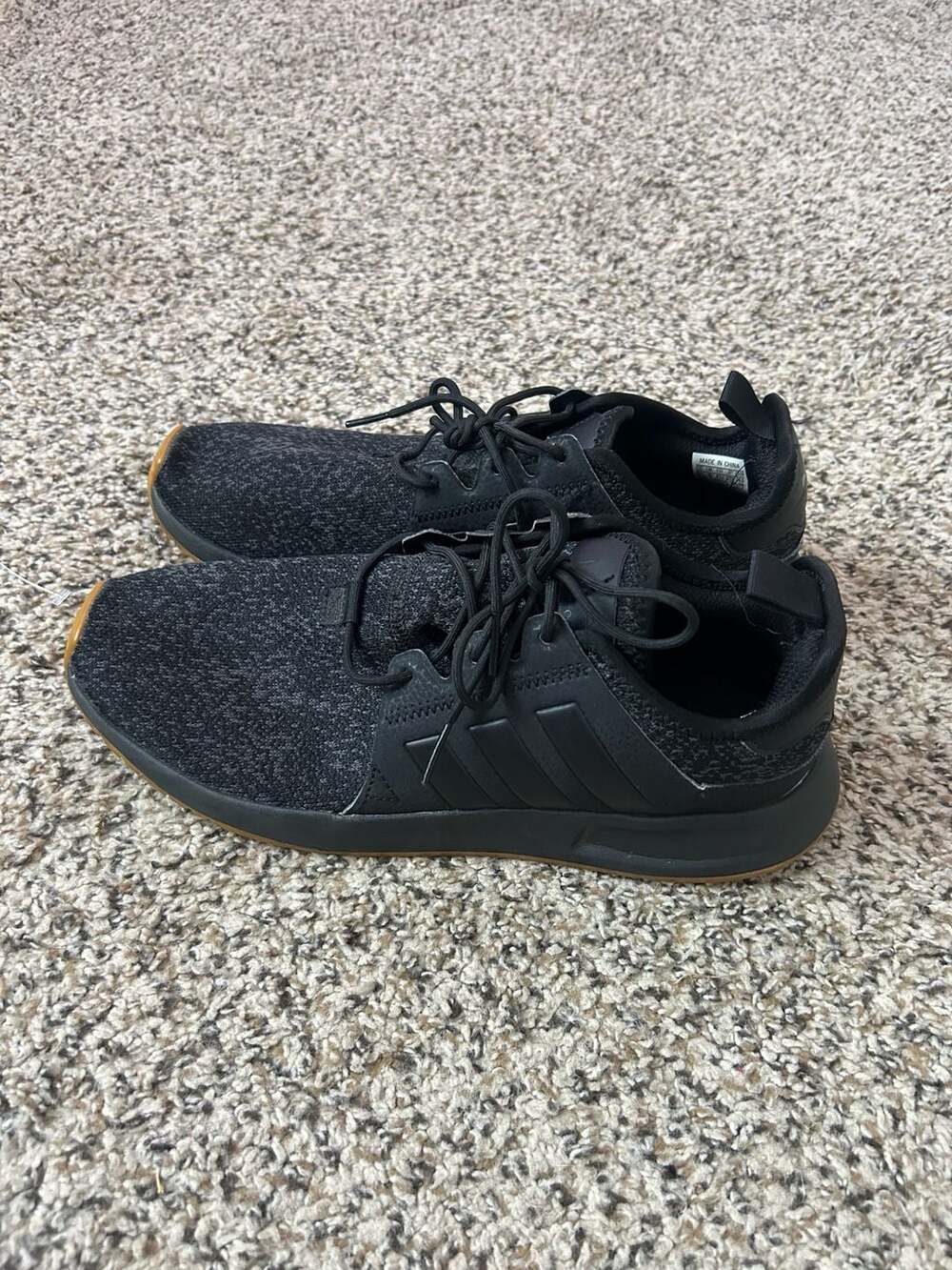 Adidas X_PLR Black Carbon Gum Sneakers B37438 Size 9.5